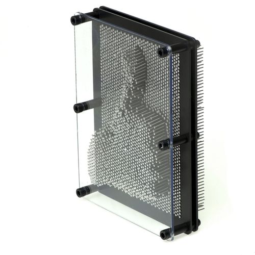 XXL srebrna ploča za 3D umjetnost pribadačama slika 6