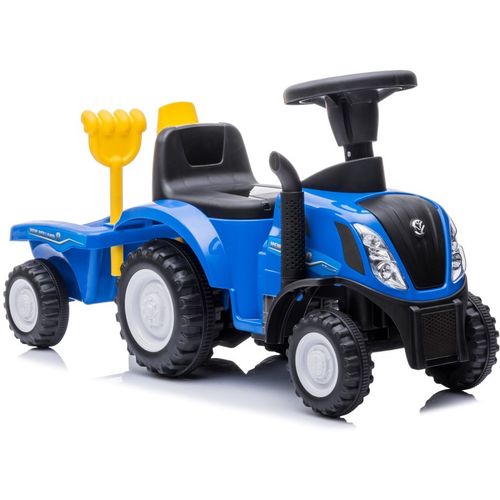 Dječji traktor guralica s prikolicom New Holland plavi slika 5