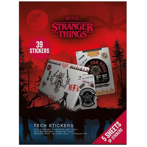 Stranger Things 4 (Upside Down Battle) Tech Stickers slika 1