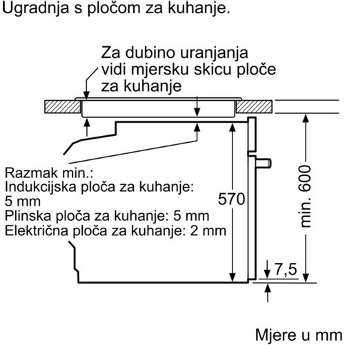 Bosch ugradbena pećnica HRA514BR0 slika 13