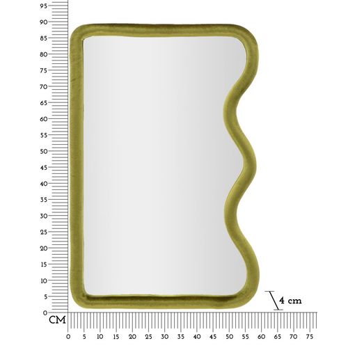 Mauro Ferretti Zidno ogledalo TOD GREEN VELVET 60X4X90 cm slika 6