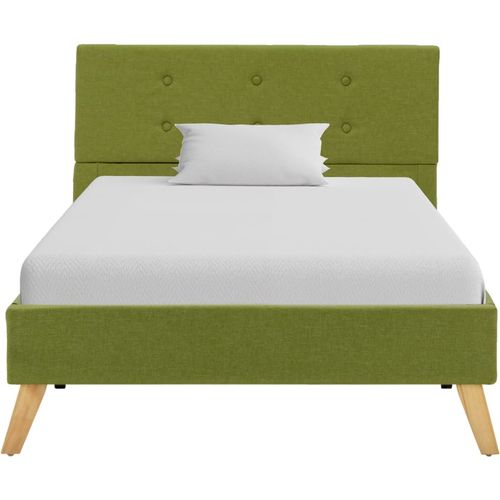Okvir za krevet od tkanine zeleni 100 x 200 cm slika 2