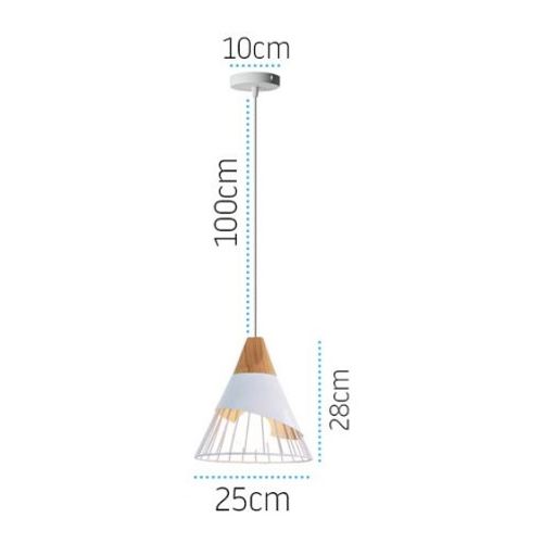 TOOLIGHT Skandinavska viseća stropna svjetiljka Metal APP224-1CP slika 5