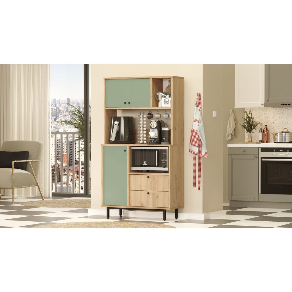 Višenamjenski ormar RE3-SY Oak Green slika 3