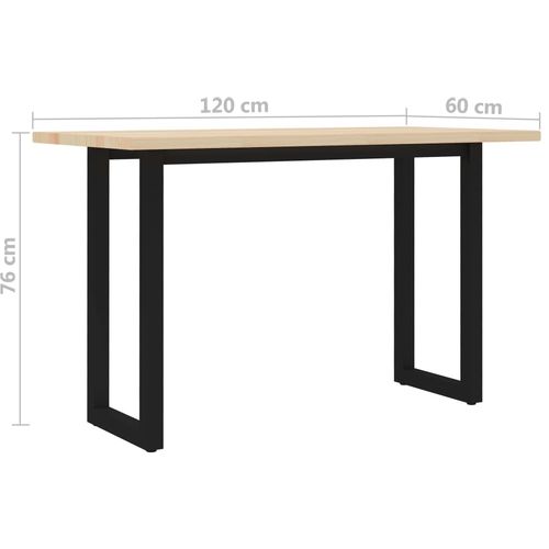 Blagovaonski stol 120 x 60 x 76 cm od borovine slika 22