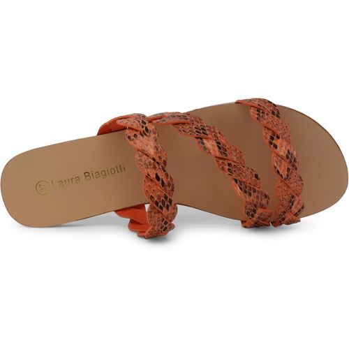 Laura Biagiotti ženske natikače 6091 SNAKE ORANGE slika 3