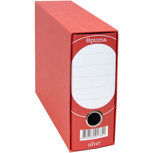 Registrator A5-80 kutija OPTIMA SILVER široki crveni slika 1