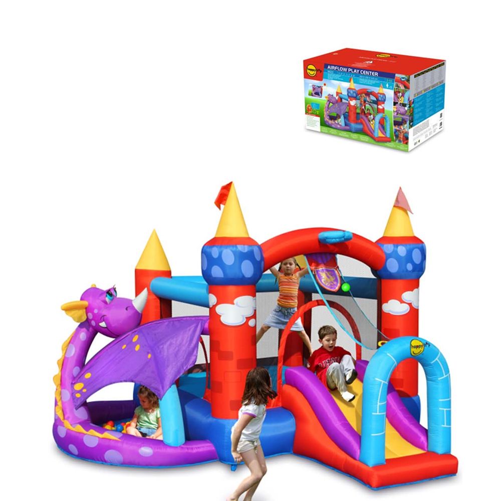 Happy Hop Dvorac na naduvavanje Dragon Adventure, 350x350x245cm slika 7