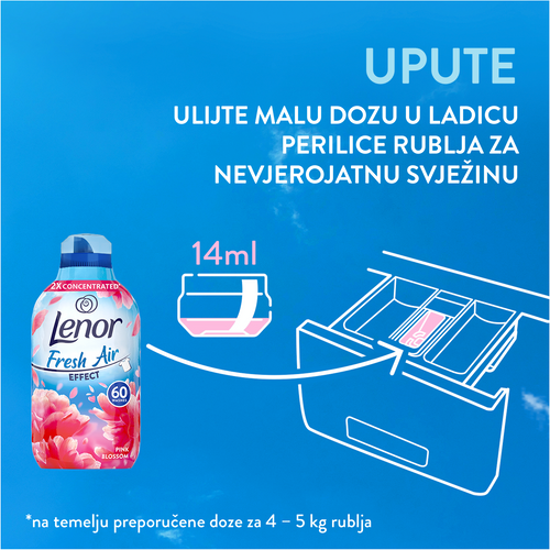 Lenor omekšivač Pink Blossom 840 ml/60 pranja slika 3