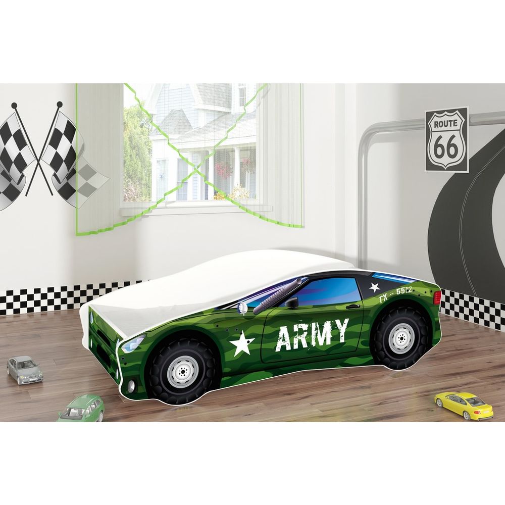 ACMA Dječiji krevet Car - 160x80cm - Dezen 07 slika 1