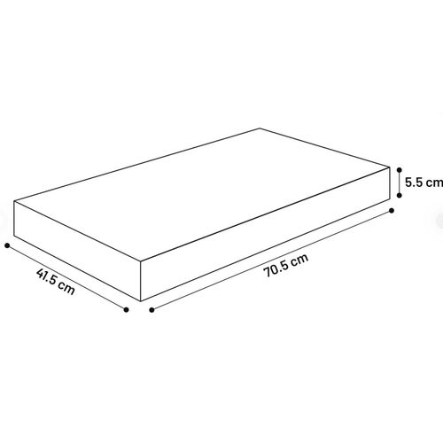 JASTUK DREAMBAY PRAVOKUTNI CRN 70,5x41,5x5,5cm slika 2