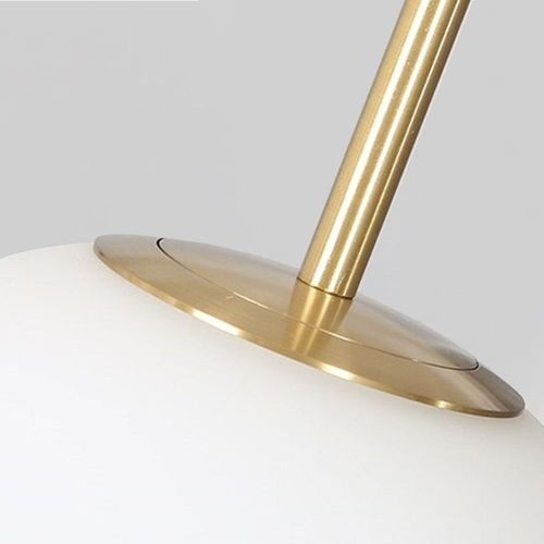 TOOLIGHT Viseća svjetiljka Zlatna staklena mliječna kugla APP655-3CP slika 8