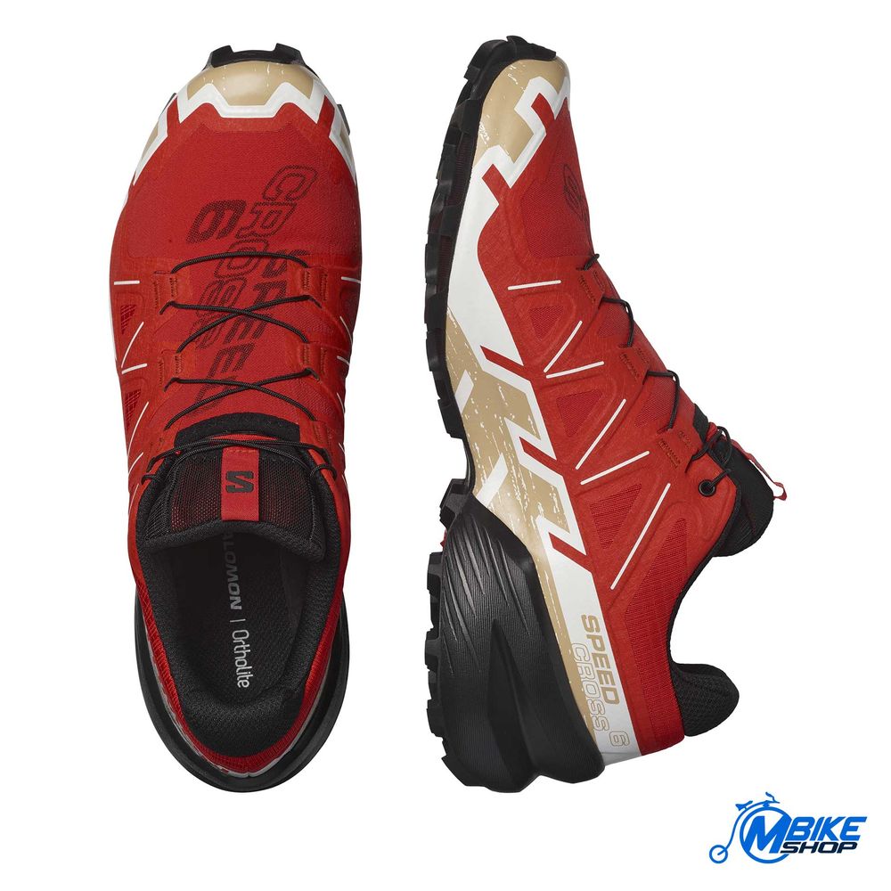 Salomon Muške patike Speedcross 6, Fiery Red/Black/Safari slika 4
