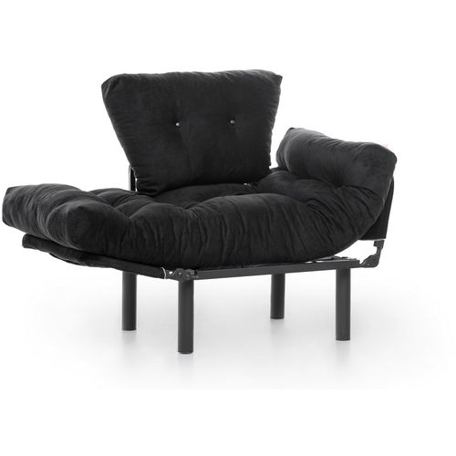 Atelier Del Sofa Fotelja, Crno, Nitta Single - Black slika 7