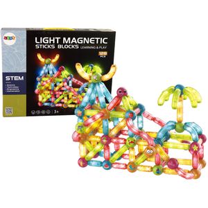 Magnetski blokovi svjetleće kugle - 128 elemenata