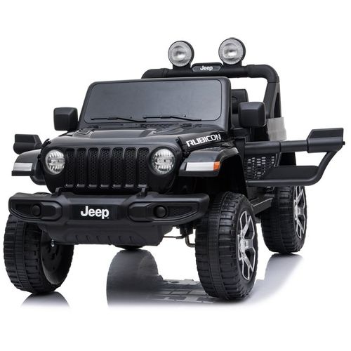 Licencirani Jeep Wrangler Rubicon crni - auto na akumulator slika 7