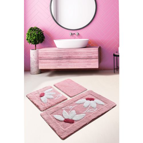 Colourful Cotton Set akrilnih kupaonskih prostirača (3 komada) Daisy slika 1