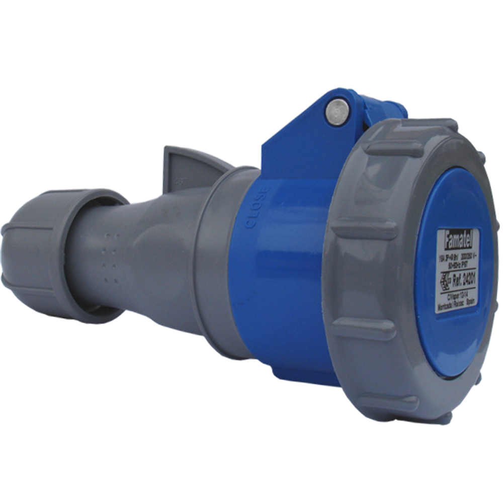 Famatel Utičnica spojka 16A, 220-240V, 3 polna (3P+T), H9, IP67 - 24201 slika 1