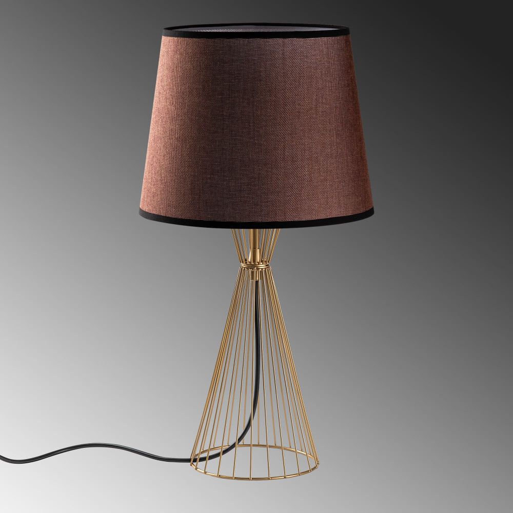 Telıs - 5382 Zlatno-Smeđa Stolna Lampa slika 6