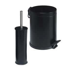 d86 Black Bathroom Set (2 Pieces)