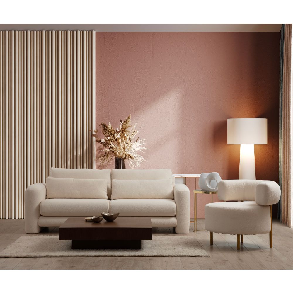 Lily Cream - Dvosjed Sofa sa 2 Jastučića slika 1
