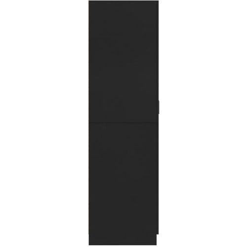 Ormar crni 80 x 52 x 180 cm od konstruiranog drva slika 7