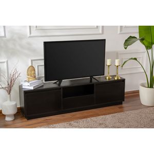 Vanguard - Crni TV Stalak od Drva