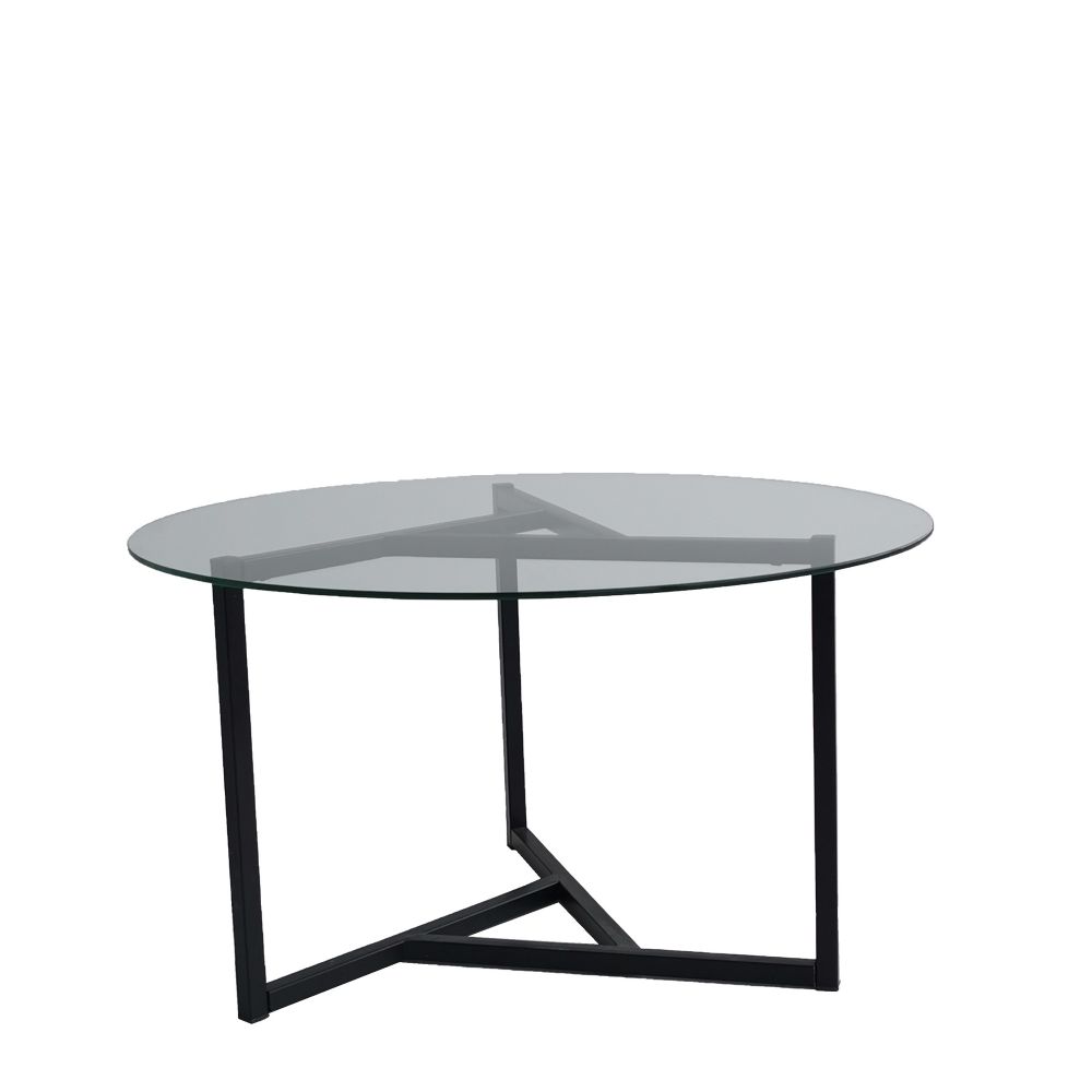 Stakleni stolić za kafu Trio S402 Transparent/Black slika 6