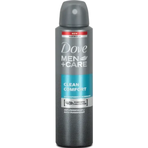 Dove Men dezodorans u spreju Clean comfort 150ml slika 1