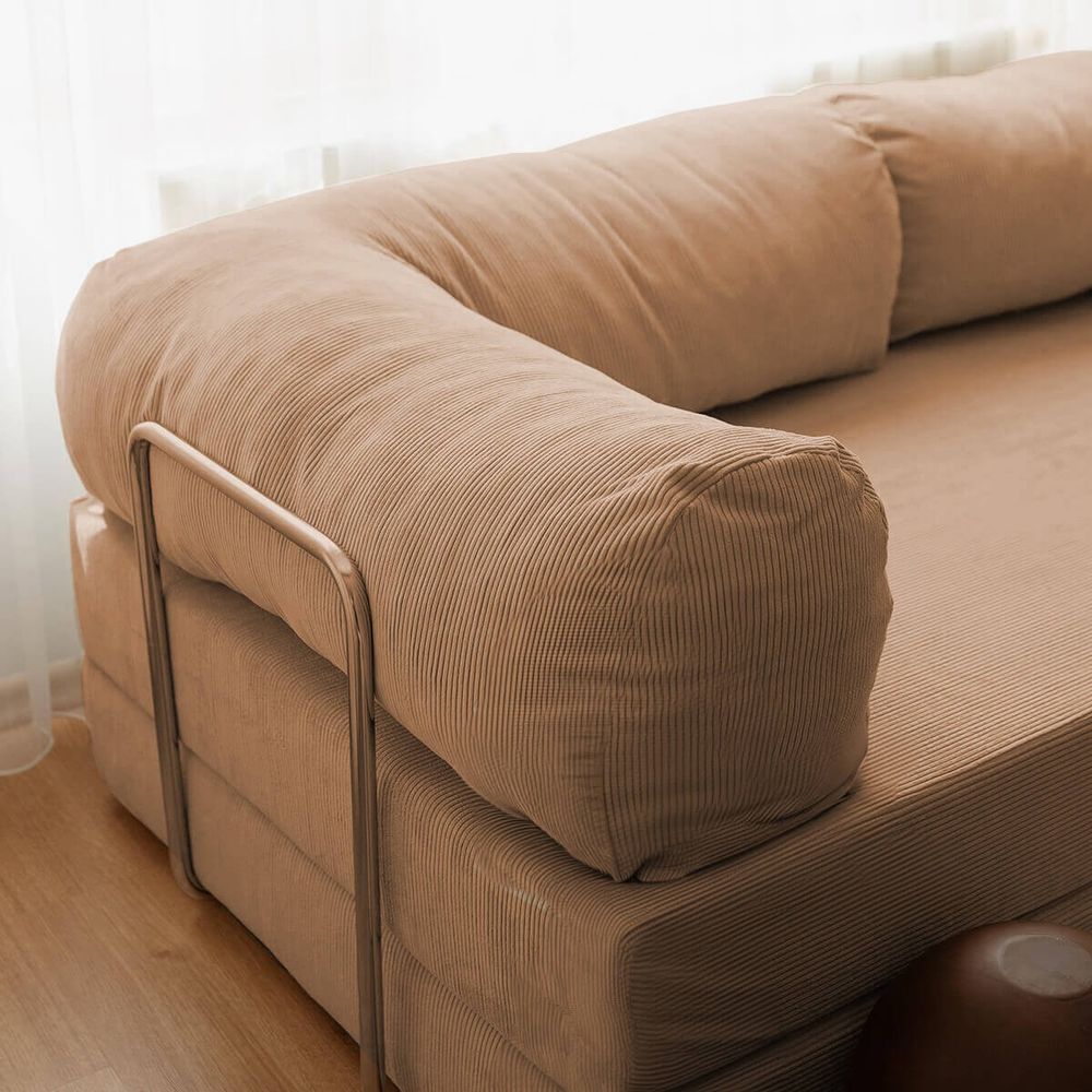 Nook - Smeđi - v2 Smeđa Sofa na Razvlačenje za 3 Osobe slika 4