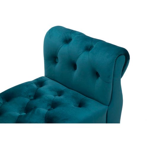 Mauro Ferretti Klupica Paris teal-zlato cm 120x40x60 slika 5