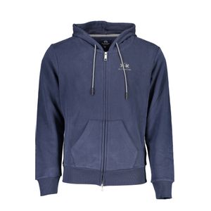 LA MARTINA MEN'S BLUE ZIP SWEATSHIRT