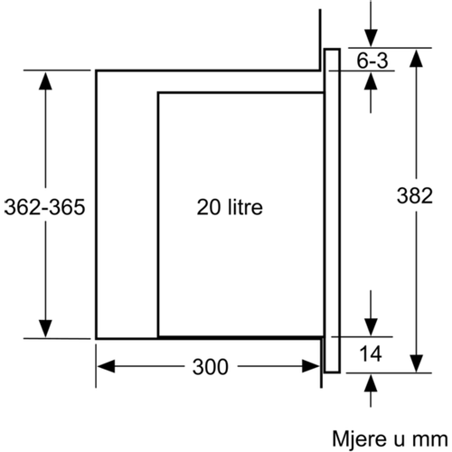 Bosch ugradbena mikrovalna pećnica BFL523MS0 slika 9