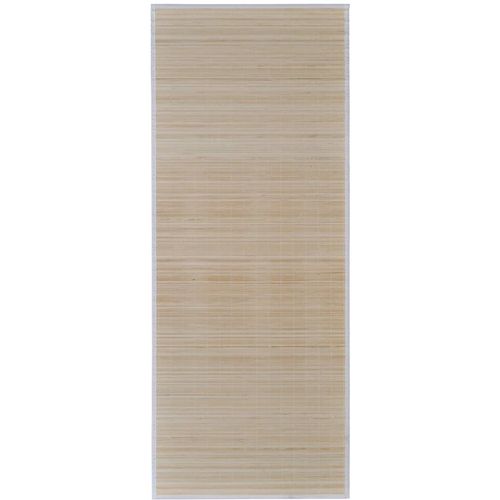 Tepih od bambusa u prirodnoj boji 80 x 200 cm slika 8