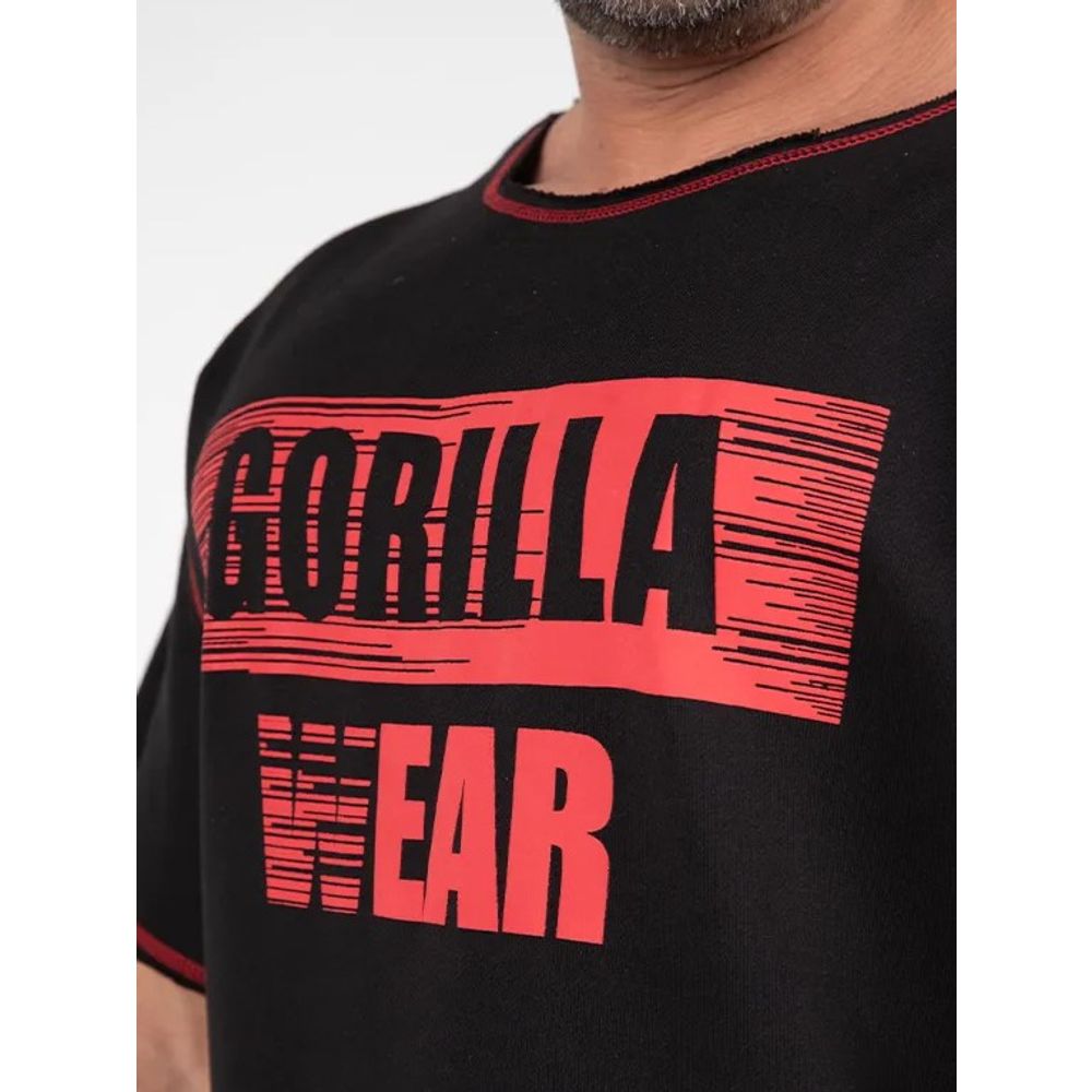 Gorilla Wear WALLACE Trening majica, Crno/Crvena slika 4