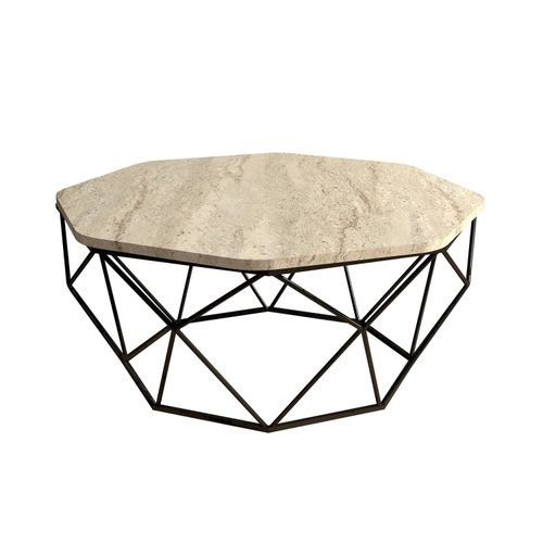 Diamond - Travertine Travertine Coffee Table slika 4