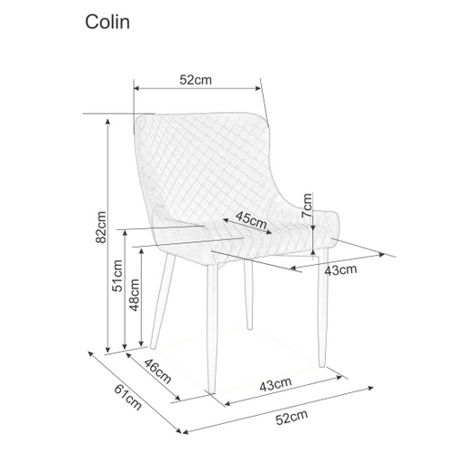 Stolica Colin B-zelena slika 2