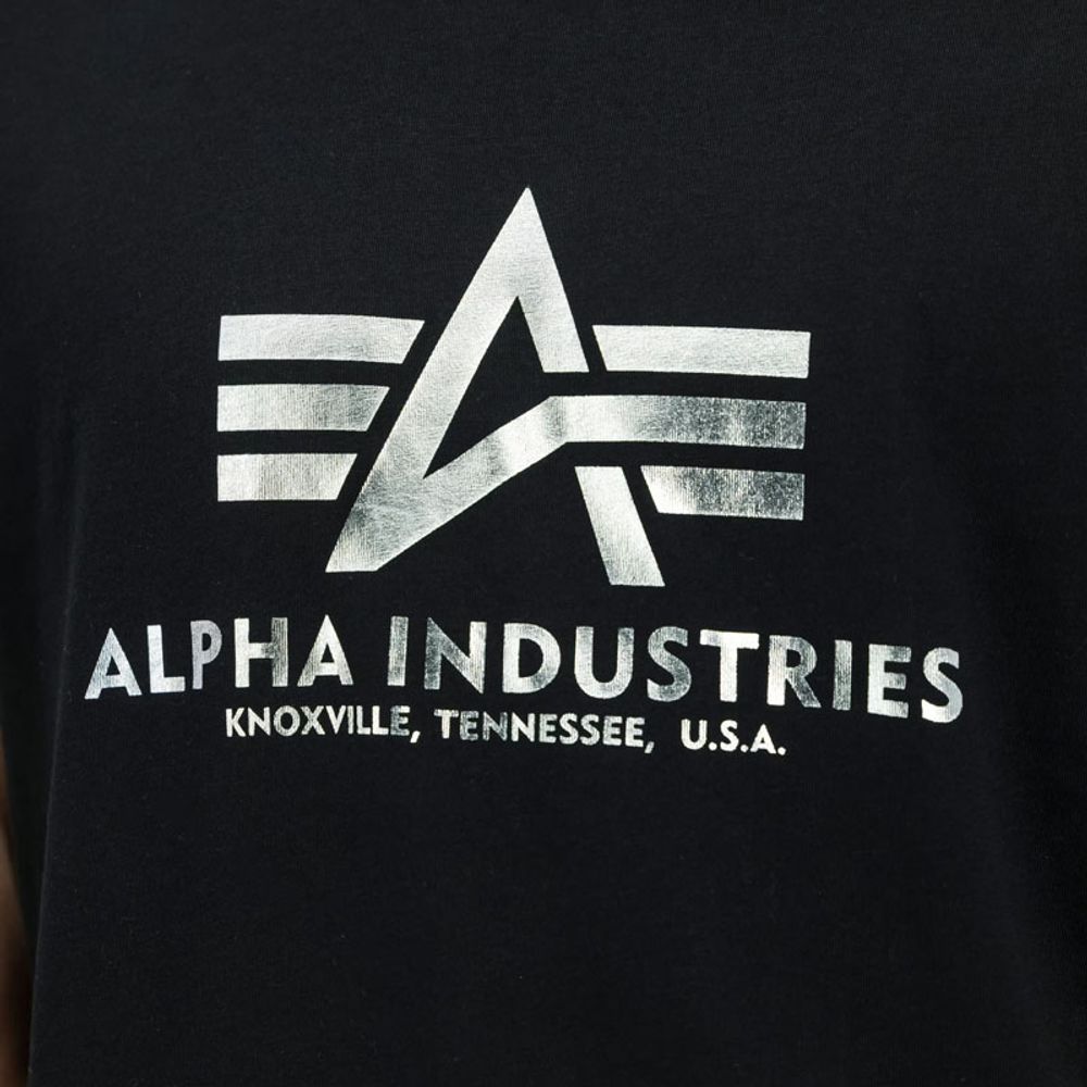 Alpha Industries Muška majica kratkih rukava, Crna slika 4