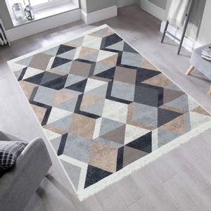 Ar 10 - Beige, Black  Beige
Black
White Rug (160 x 230)