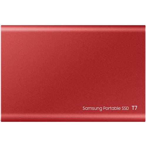 Samsung MU-PC1T0R/WW Portable SSD 1TB, T7, USB 3.2 Gen.2 (10Gbps), [Sequential Read/Write : Up to 1,050MB/sec /Up to 1,000 MB/sec] (10Gbps), Red slika 3