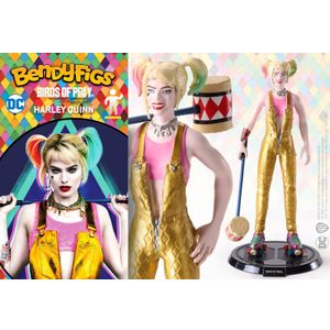 NOBLE COLLECTION - DC - BENDYFIGS - HARLEY QUINN S MALJEM (BIRDS OF PREY)