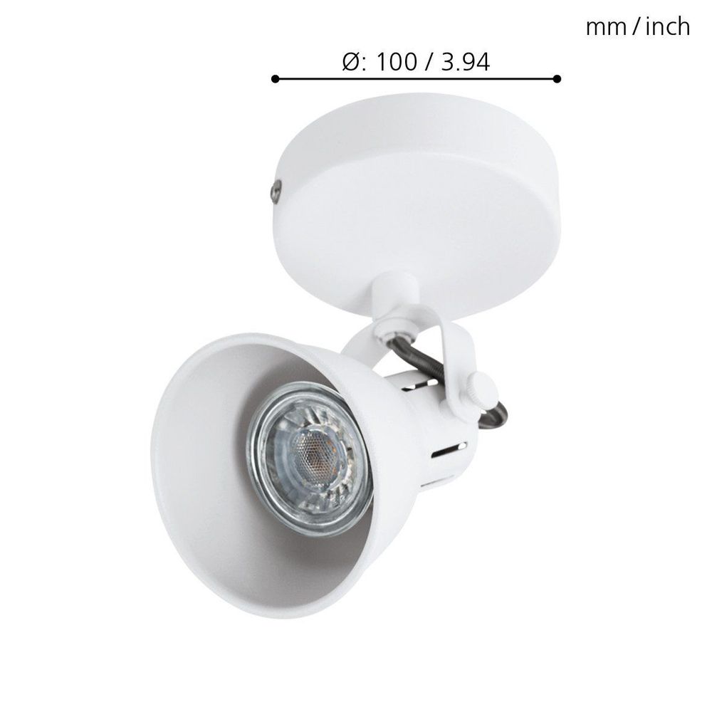 Eglo Seras 1 reflektor/1, led, gu10, 1x3,3w, 240lm, bijela  slika 3
