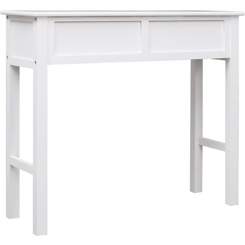 Konzolni stol bijeli 90 x 30 x 77 cm drveni slika 30