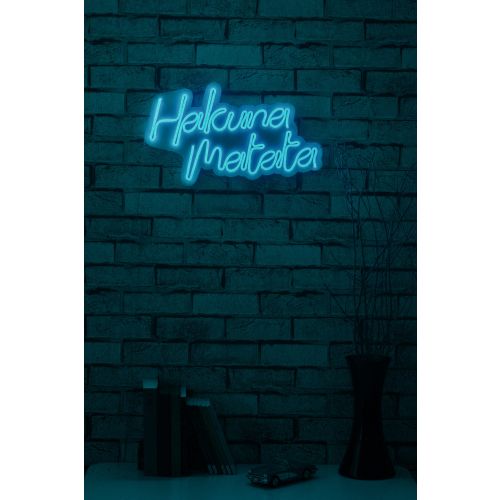 Hakuna Matata - Plava Dekorativna Plastična LED Rasveta slika 3