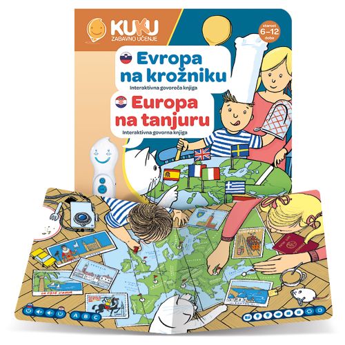 Interaktivna knjiga Kuku - Europa na tanjuru (bez olovke)  slika 3