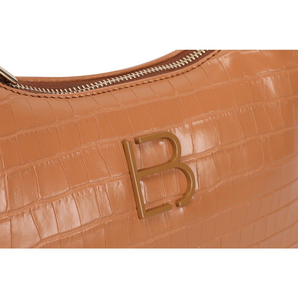 Elegantna Torba preko Ramena 'Croco Tan' u Boji Tana slika 5