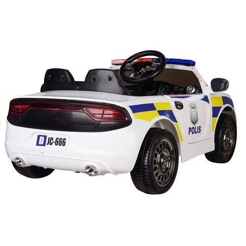 Policija auto JC 666 bijeli - auto na akumulator slika 5