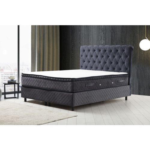 Sonata Set 120 x 200 - Anthracite Anthracite Single Mattress, Base & Headboard slika 1