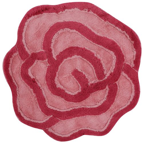 Colourful Cotton Akrilna kupaonska prostirka Big Rose - Fuchsia slika 5