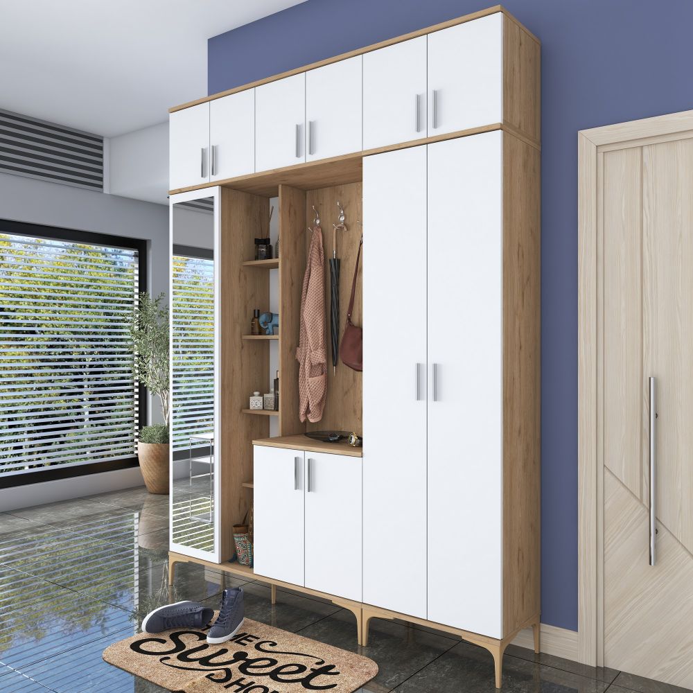 Bijeli Hodnik Ormar EA128 - 2795 Walnut slika 2